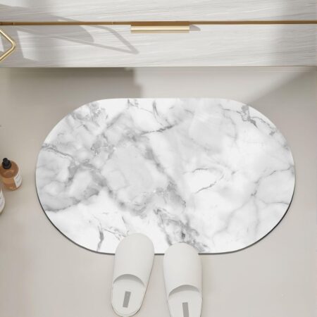 Oval diatomaceous earth mat