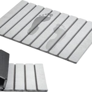 Foldable diatomaceous earth storage mat