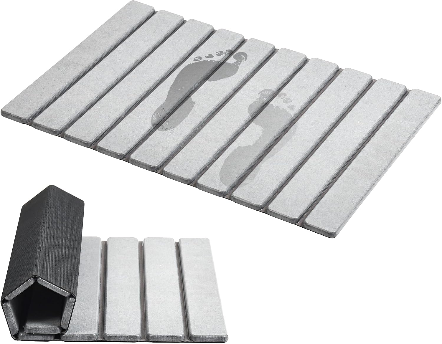 Foldable diatomaceous earth storage mat