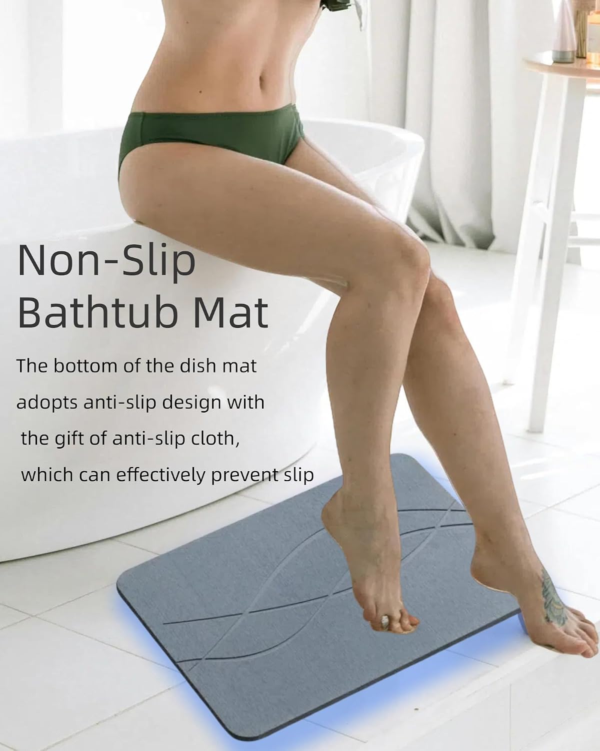 Large diatomaceous earth stone mat - Image 2