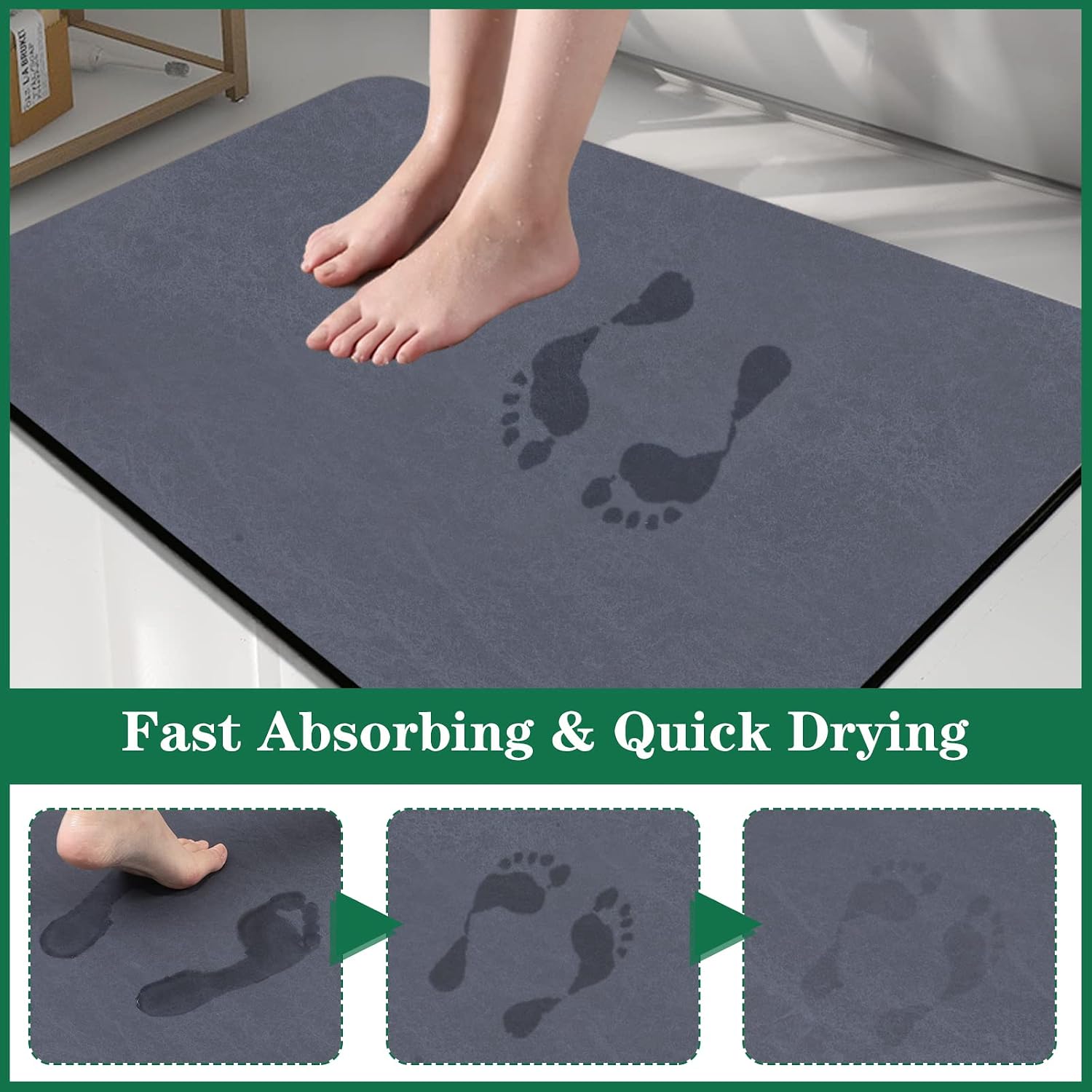 Non-slip soft diatomaceous earth mat - Image 2