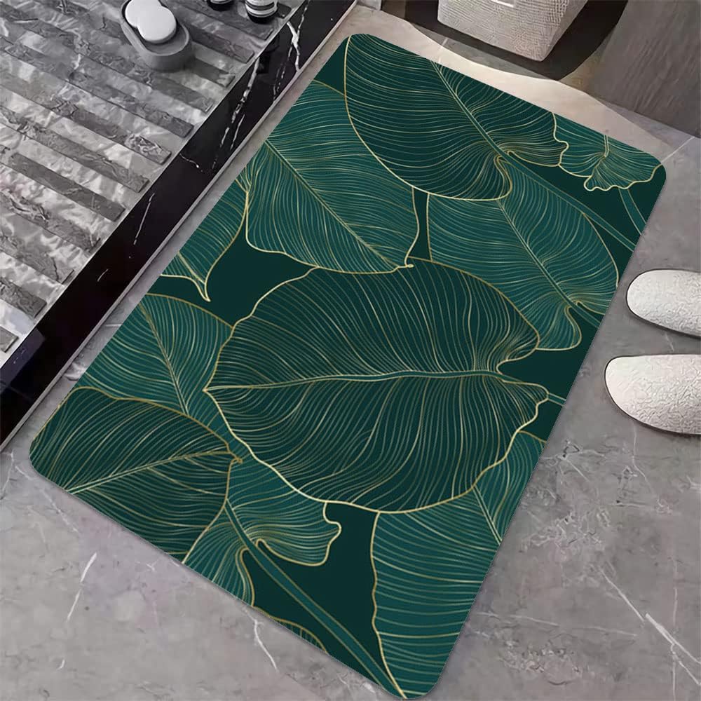 Diatomaceous earth bath mat